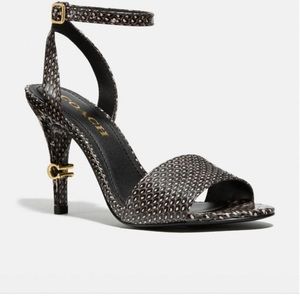 COACH snakeskin heels